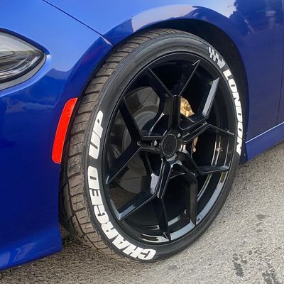 Dodge Scat Pack Charger tire letters